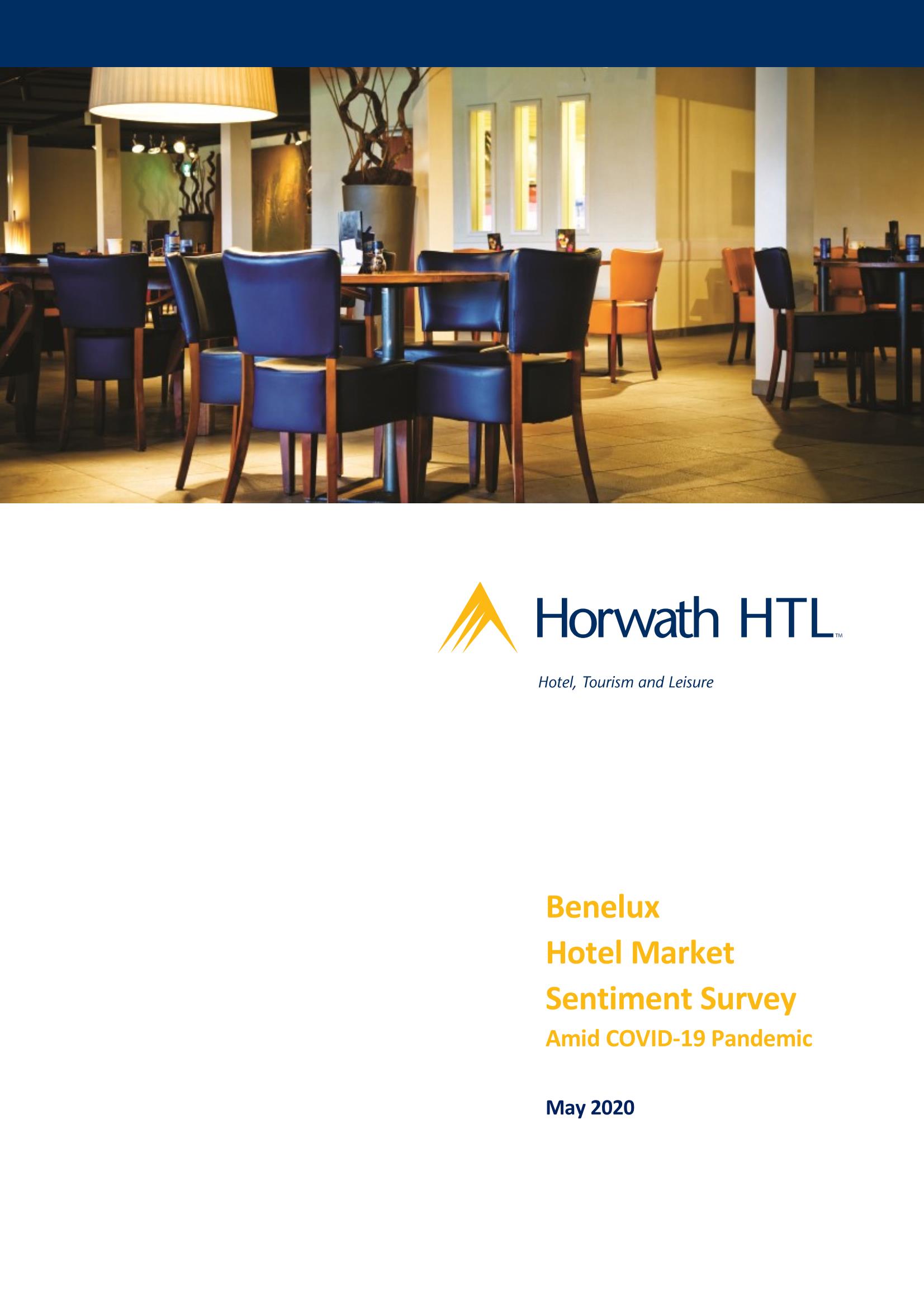 HorwathHTL Sentiment Survey Benelux 2020 COVID impact Page 1